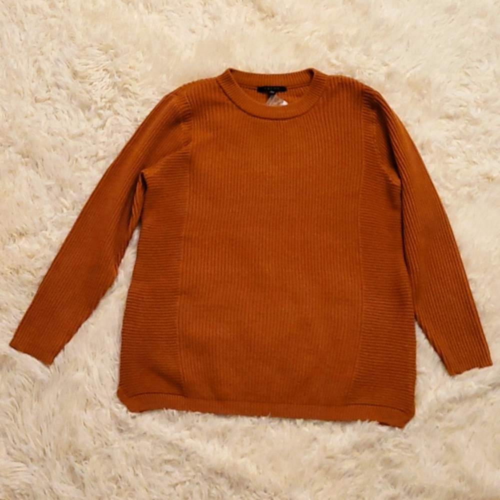 NWT cyrus Orange Knit Sweater